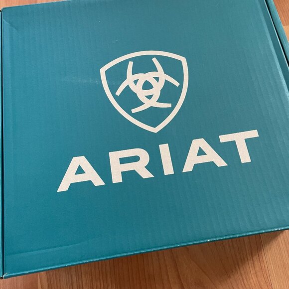 NIB Ariat Kid's Dark Earth Workhog Wide Square Toe Leather Boots. Cowboy Cowgirl - Picture 15 of 15